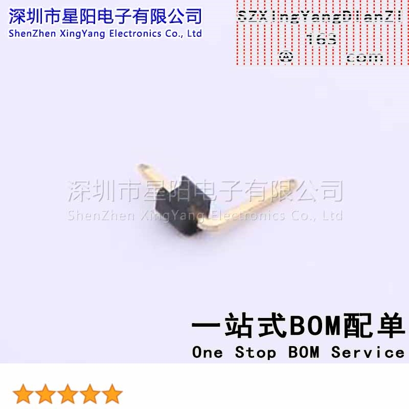 X6511WR-01H-C60D30R1 (20Pcs)2.54mm 1x1P弯插 方针 排数 单排
