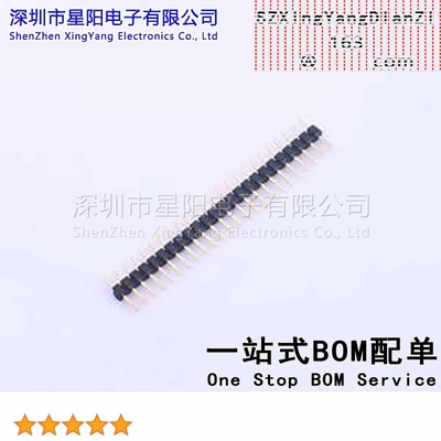 X4611WV-24I-C28D40 (5Pcs)2mm 1x24P直插 方针 排数 单排 总PIN