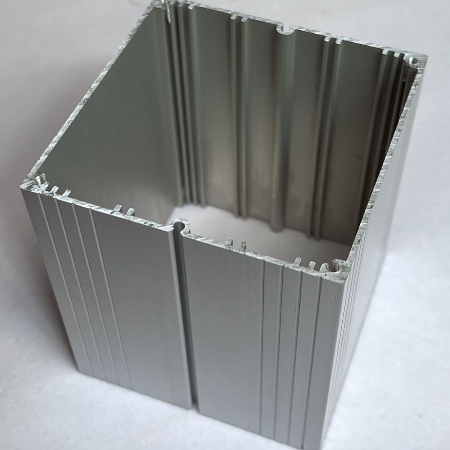 铝合金外壳型材壳体方形一体仪表机箱铝壳铝盒90x90锂电池机壳