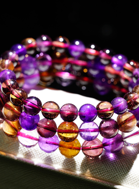 碧玺超七紫锂辉海蓝宝金草莓水晶