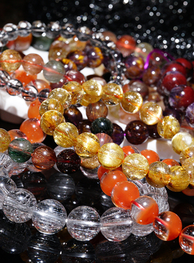 手串碧玺吊坠情侣海蓝宝