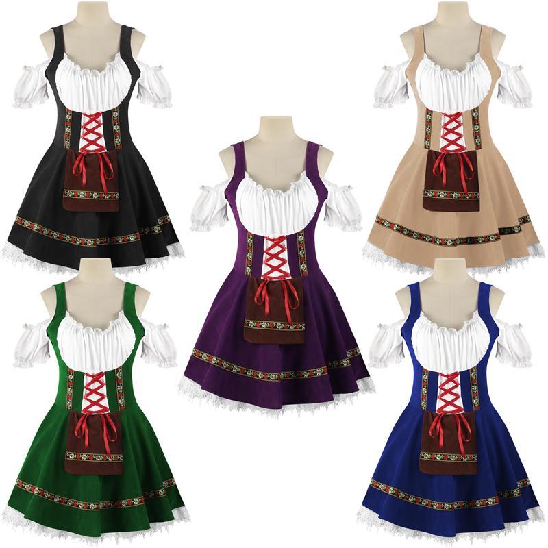 万圣节cos服啤酒女郎连衣裙cosplay舞台演出服装女佣服装