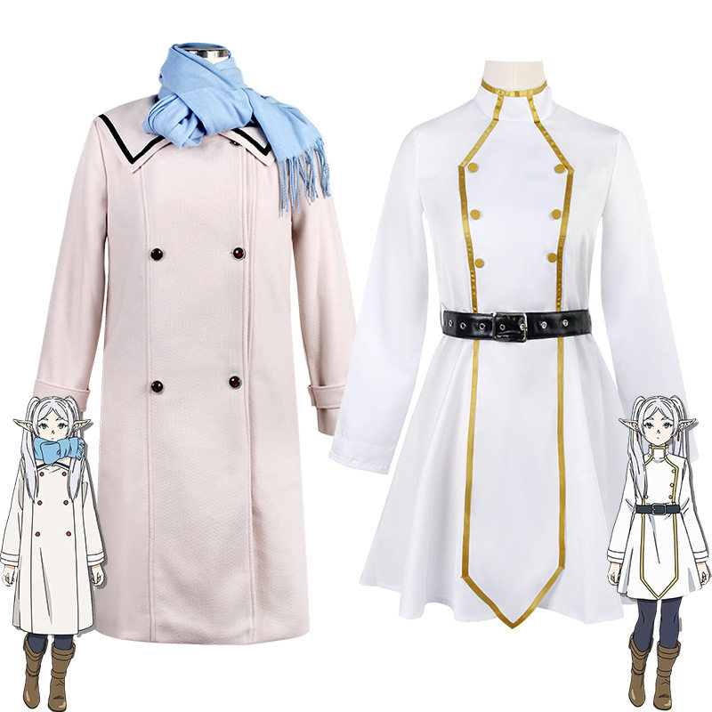 葬送的芙莉莲cos服 芙莉莲冬装呢子外套cosplay全套日常面料