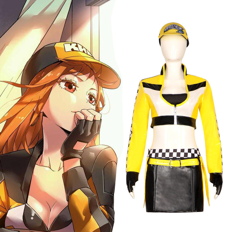 飞车cos服小橘子姐姐cosplay服万圣节赛车服女装动漫游戏服装