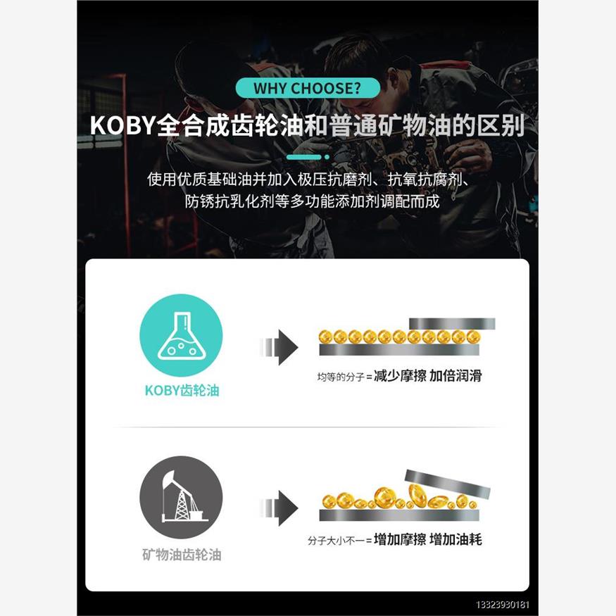 KOBY摩托车齿轮油变速箱