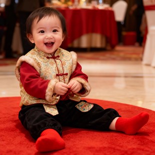 周岁男宝礼服2026新款冬儿童新中式唐装加厚男女童拜年服新年衣服