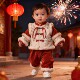 周岁男宝宝礼服2026新款 新年加厚唐装 男女童中国风拜年服套装 冬季