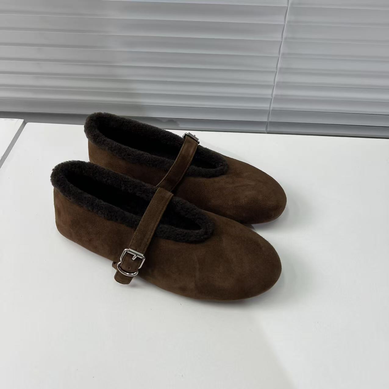 2025新款毛绒玛丽珍鞋