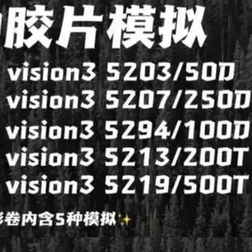 LR/PS胶片预设柯达电影卷模拟5207/5203/5213/5219/5294滤镜