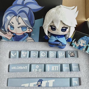 瓦罗兰特主题捷风jett键帽原厂适配磁轴键盘送礼生日礼物