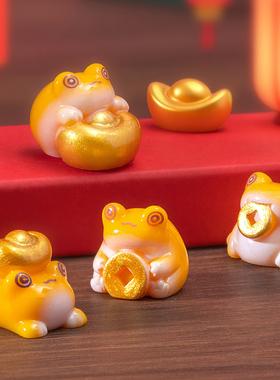 微景观手工树脂小动物桌面摆件