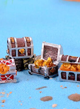 造景地中海风钱箱水族馆小摆件