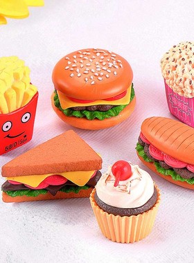 促销可爱迷你汉堡寿司薯条 创意手工造景装饰小摆件微景观配饰6款