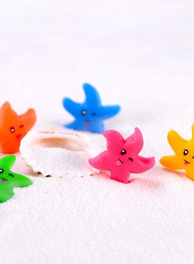 微景观多肉装饰小摆件可爱调皮小海星创意生态瓶海景手工卡通动物