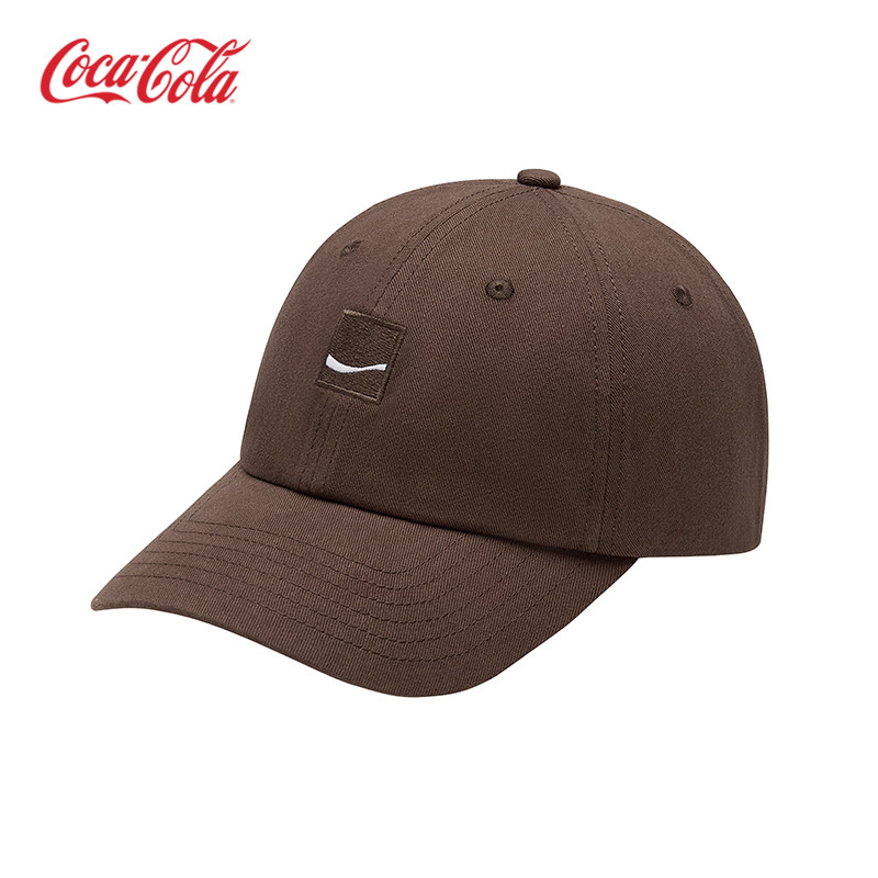 Coca-Cola可口可乐 经典章仔刺绣遮阳棒球运动鸭舌帽 男女情侣款