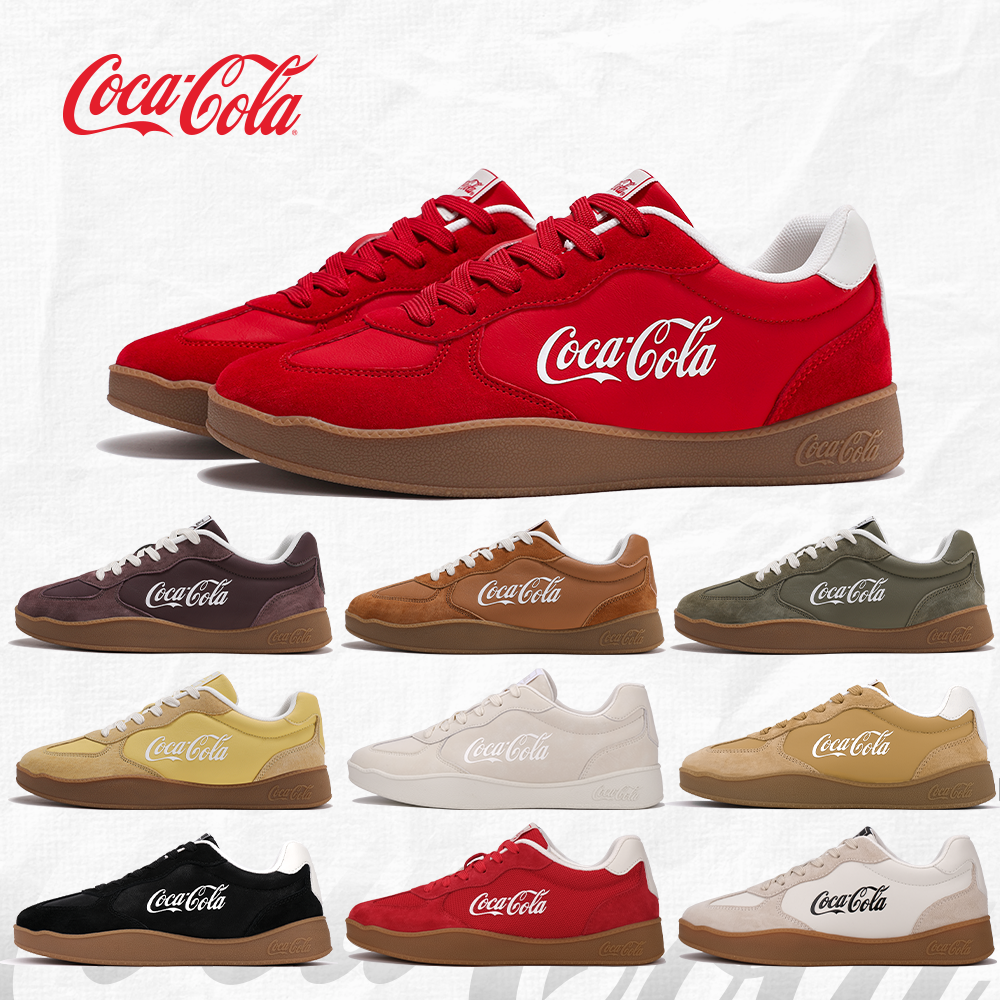 可口可乐秋冬复古德训鞋男女同款