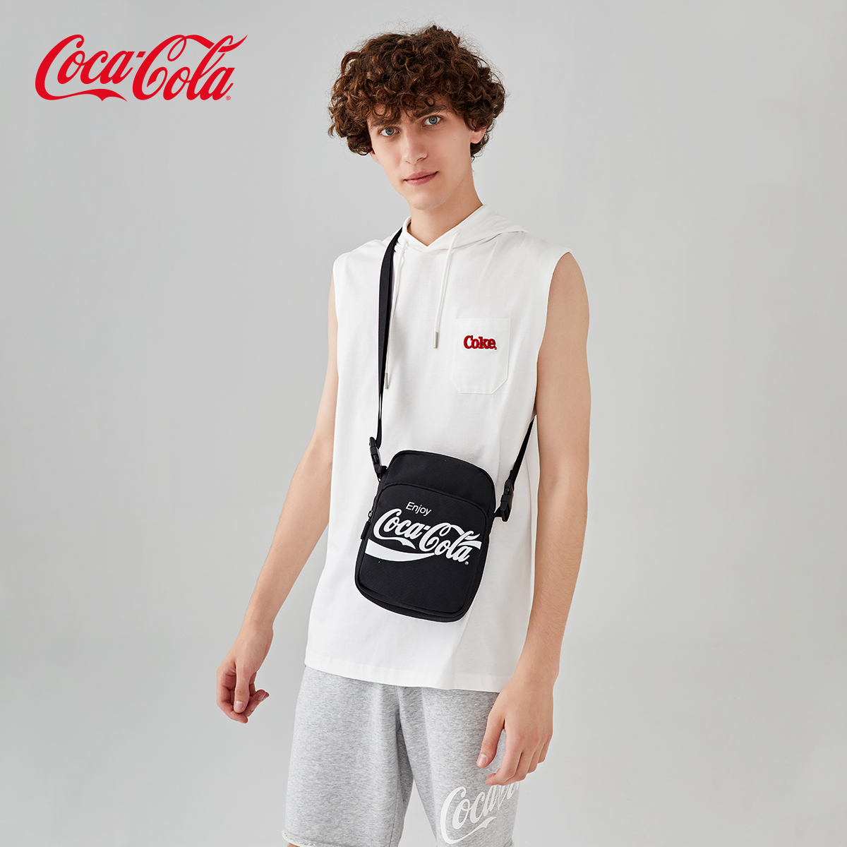 coca-cola可口可乐ins夏季斜挎包