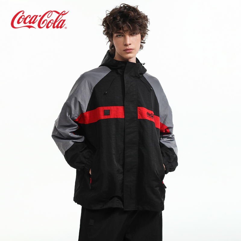 Coca-Cola/可口可乐休闲连帽夹克