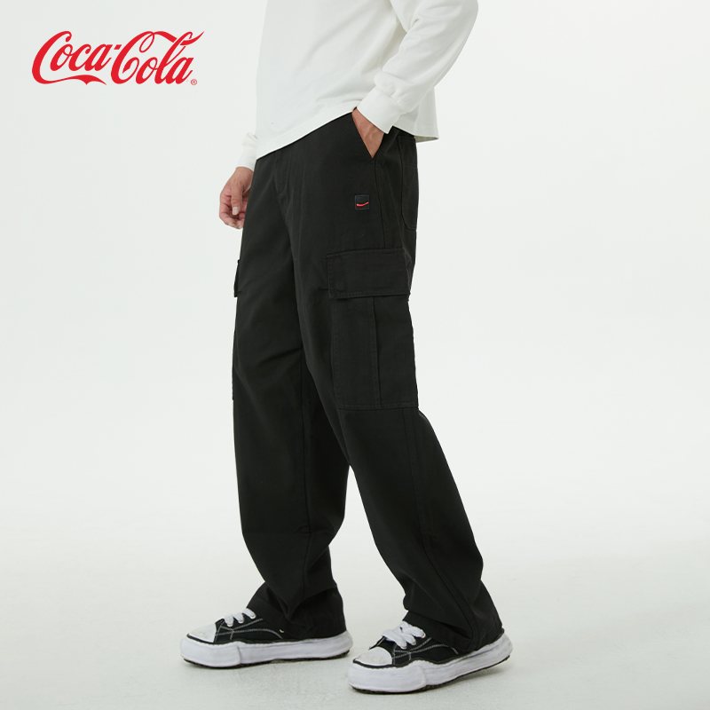 可口可乐休闲直筒工装裤