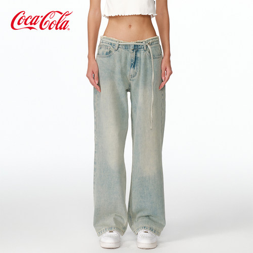 Coca-Cola可口可乐休闲牛仔裤