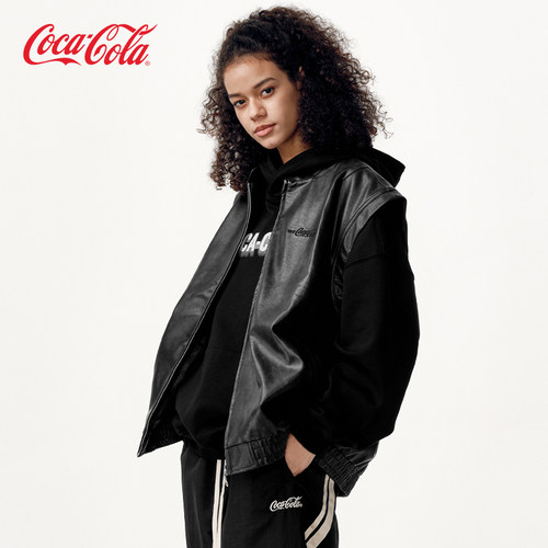 Coca-Cola/可口可乐休闲皮马甲