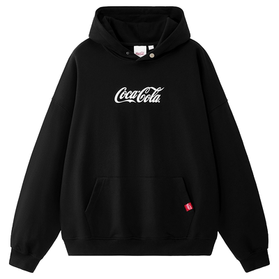 Coca-Cola可口可乐连帽加绒卫衣