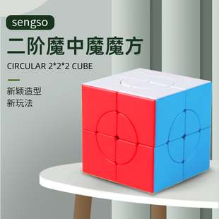 圣手二阶魔中魔专业方比赛专用异形魔方全套高难度益智块儿童玩具