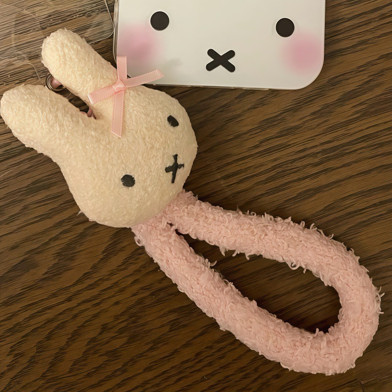 可爱兔子手机钥匙扣汽车挂链心书包吊坠挂饰闺蜜礼物配饰学生