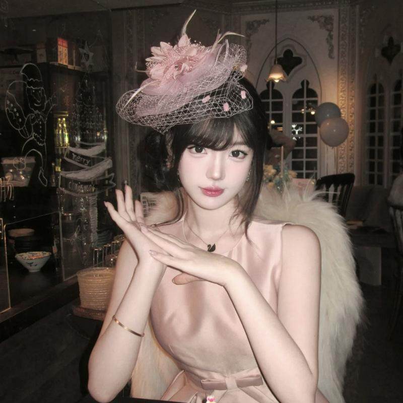 网红同款网纱小礼帽发夹晚宴名媛生日派对聚会法式复古羽毛头花,节庆用品/礼品,节日装扮用品,淘宝优惠券,粉丝福利购,淘宝优惠卷
