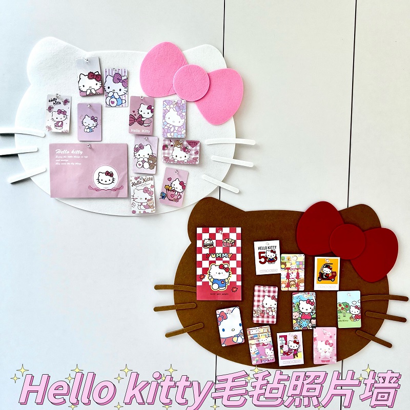 小红书HelloKitty毛毡板照片墙