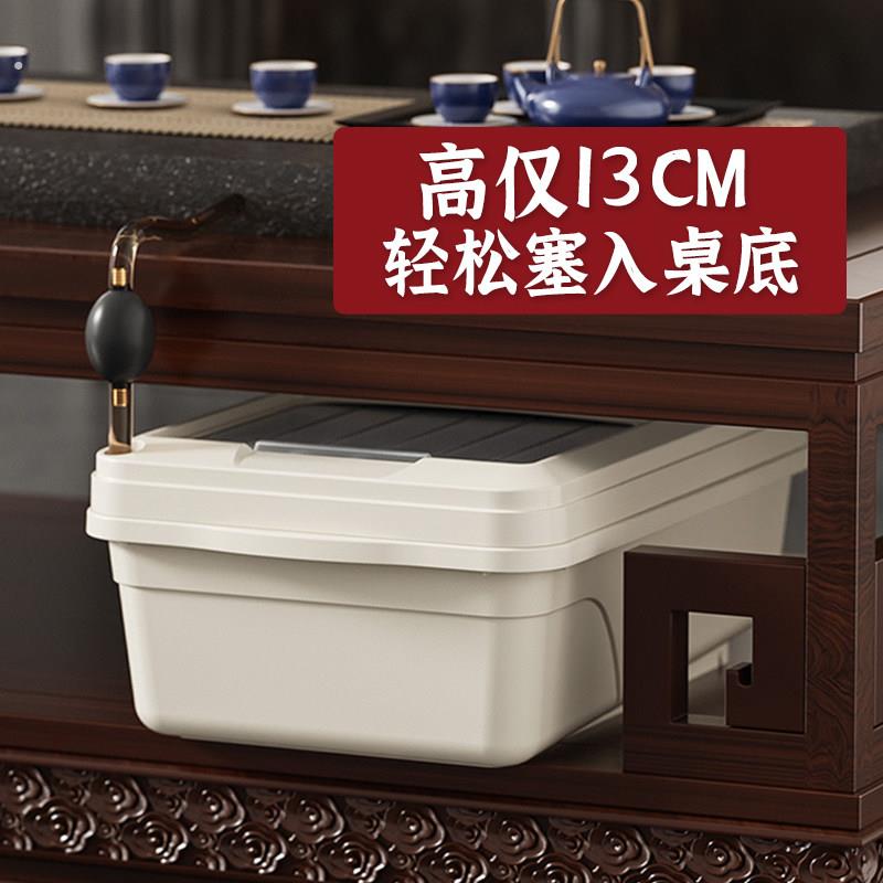 茶水桶废水桶扁茶几茶具排水小号接茶盘茶台垃圾桶矮款茶桶茶渣桶