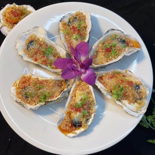 生蚝仿真烤生蚝扇贝海蛎子烧烤食品模型海鲜餐饮模型影视拍摄道具