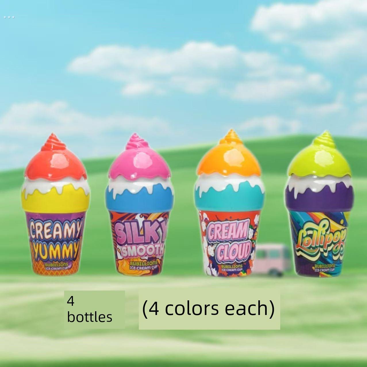 冰淇淋泡泡瓶创意倒置非喷雾吹泡泡玩具儿童手持泡泡棒小泡泡吹水