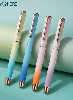P305正姿渐变高颜值学生练字钢笔抽墨换囊双用钢笔小礼品钢笔