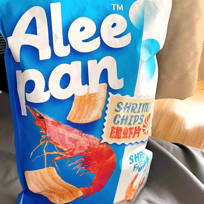 脆虾片真虾肉添加鲜虾味薯片休闲零食膨化大礼包