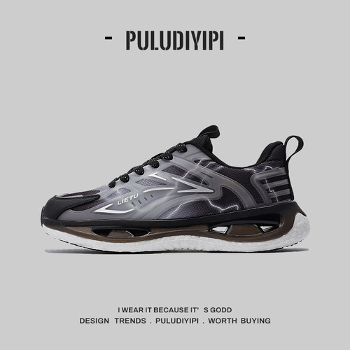 外贸跑步鞋男女款秋季网面透气百搭轻便健步软底减震休闲运动鞋男