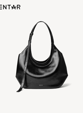 OMENTAR欧蒙特小众大容量通勤旅行斜挎单肩牛皮木马hobo托特包女