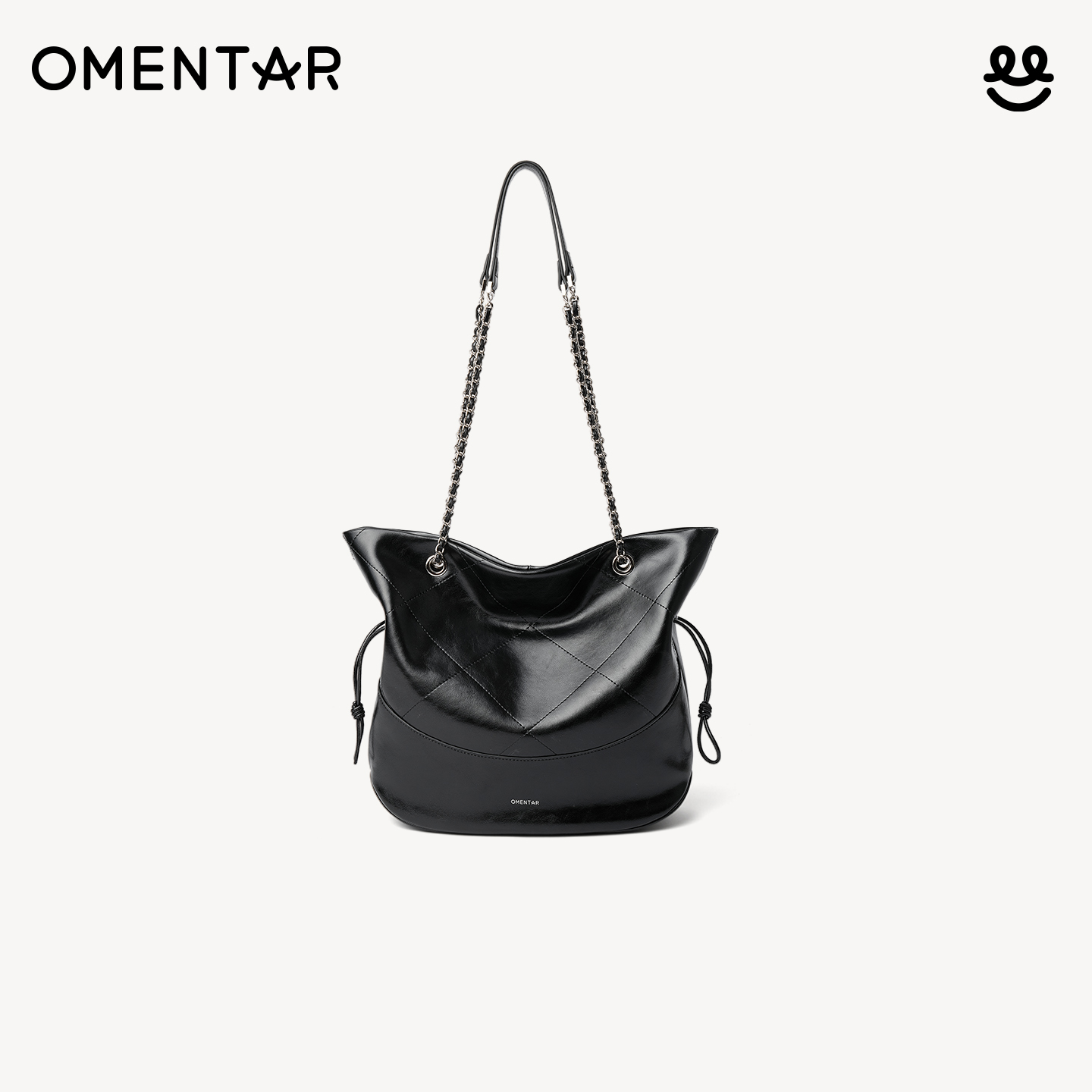 OMENTAR微笑福袋包通勤水桶包包