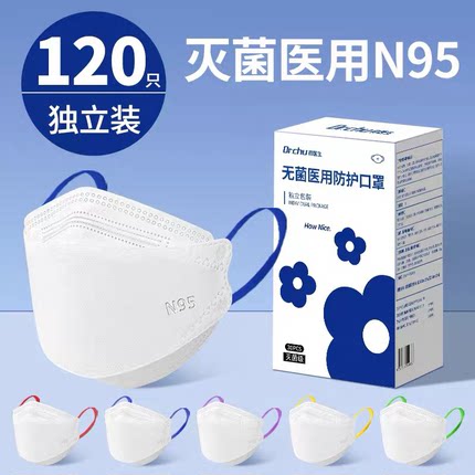 n95级医用防护口罩医疗级别正品官方旗舰店k女高颜值秋冬保暖加厚