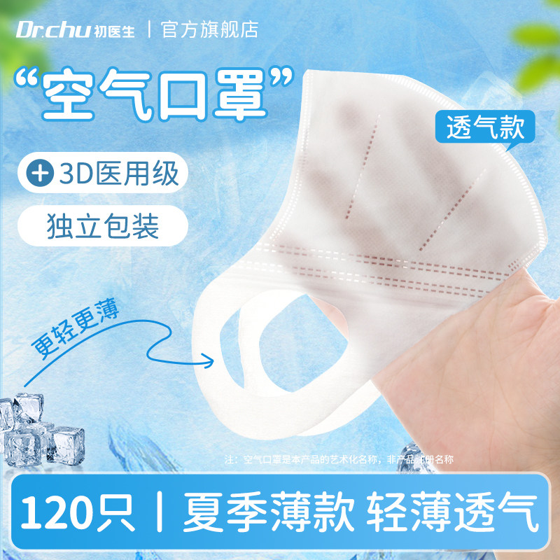 夏季薄款防晒3d立体医用口罩图片
