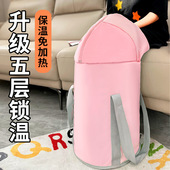 升级款 过膝泡脚桶加热恒温加长过小腿简易不插电超深洗足折叠水桶