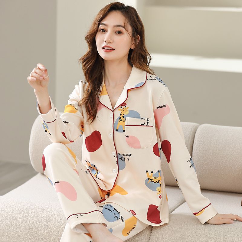 100%纯棉家居服套装女士