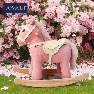 饰小木马宝宝摇摇马儿童 jovali周岁生日玩具礼物安抚陪伴家居装
