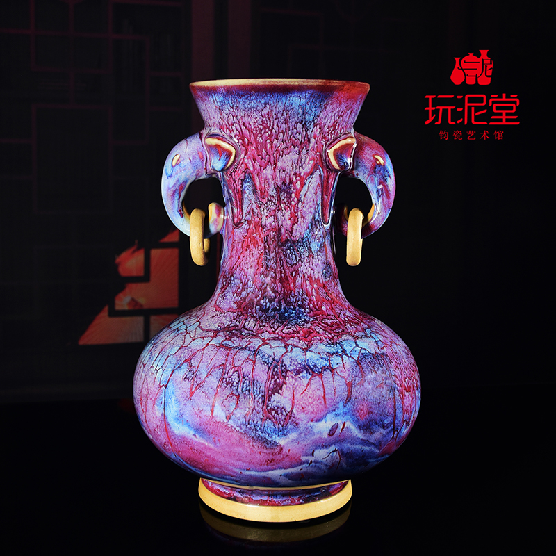 艺术馆礼品象鼻花瓶