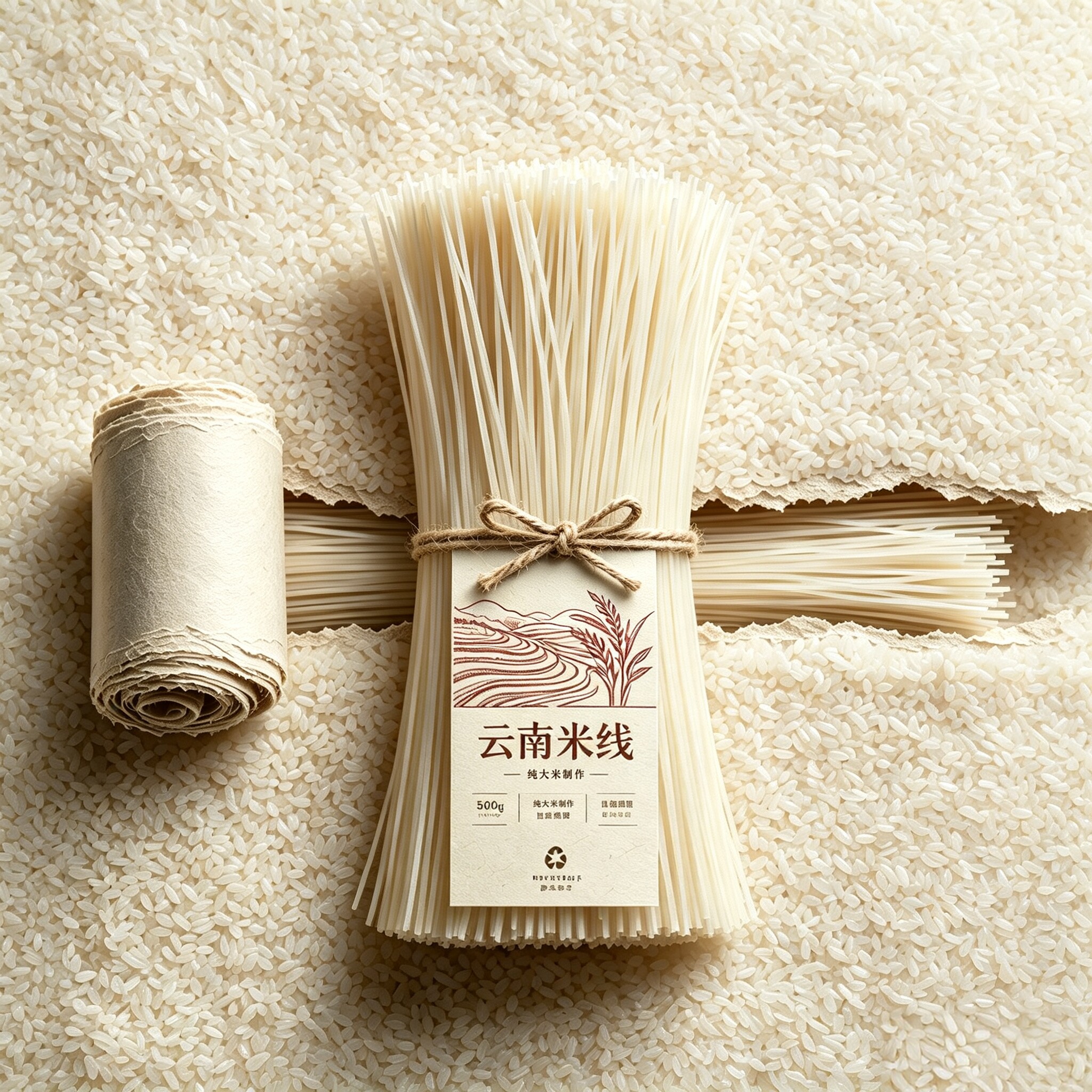 正宗云南纯米干米线速食过桥米线图片