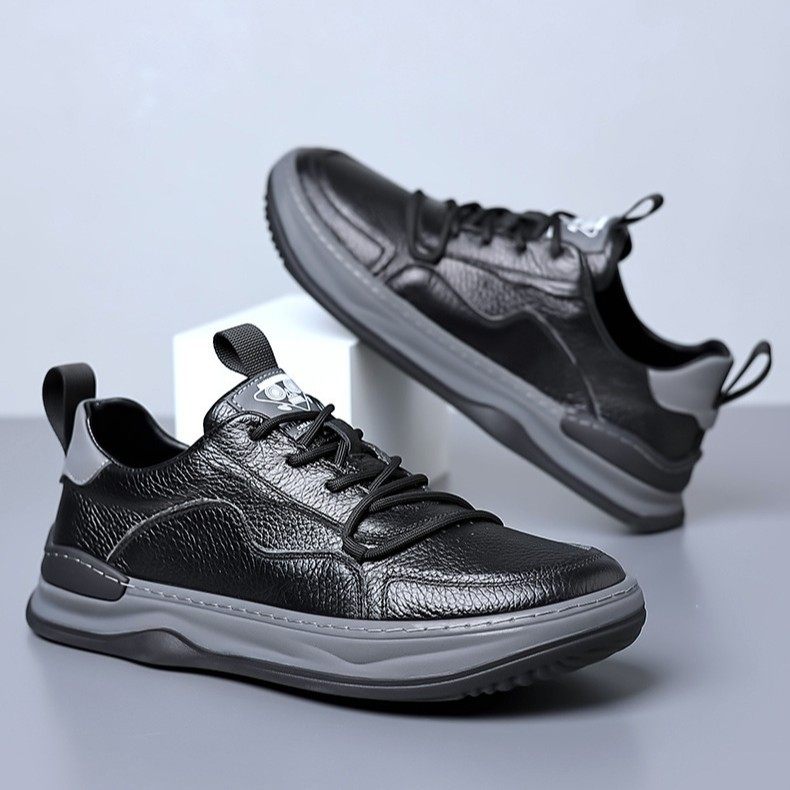 鞋子男2025夏季新款时尚休闲舒适透气单鞋学生街拍圆头软底运动鞋,流行男鞋,休闲皮鞋,淘宝优惠券,粉丝福利购,淘宝优惠卷