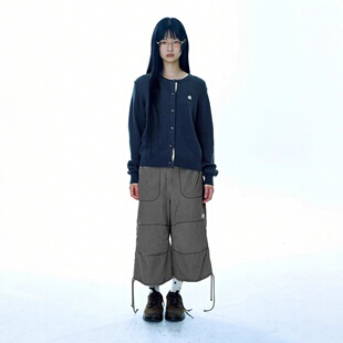 休闲裤 裤 女 韩国东大门百搭宽松纯色复古抽绳工装 coyseio现H25秋款