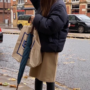 清仓NO退换25款Lerobe韩系宽松显瘦保暖加厚90白鸭绒面包服羽绒服