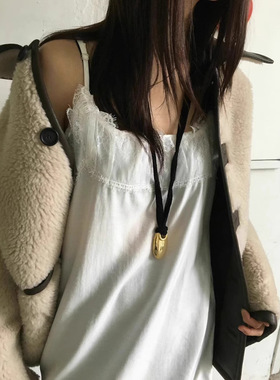 breathe现H25夏款韩国东大门优雅气质蕾丝拼接连衣裙叠穿吊带裙女