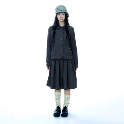 韩国coyseio纯色气质学院风套装